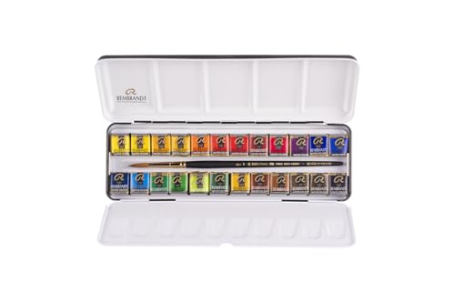Rembrandt Watercolour Metal Deluxe Set of 24 Pans