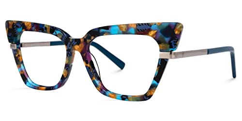 Image of VOOGLAM Cat Eye Blue Light Blocking Glasses for Women Anti UV Eyestrain Eyewear Mariana