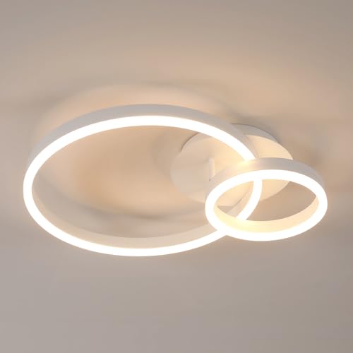 ✔️ [Specifiche della plafoniera LED soffitto] Dimensioni: 50*40*10,5 cm. Potenza: 42W. Temperatura colore: 3000K luce bianca calda. Lumen: 4725LM.Tensione: 220V-240V.Vita media 50.000 ore. Area di illuminazione consigliata: 10-20㎡.