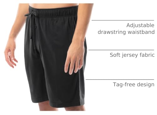 Image of Fruit of The Loom Men's 2-Pack Jersey Knit Sleep Pajama Shorts