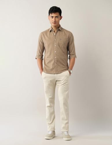 Image of Arrow Sports Men's Geometric Printed Slim Fit Shirt