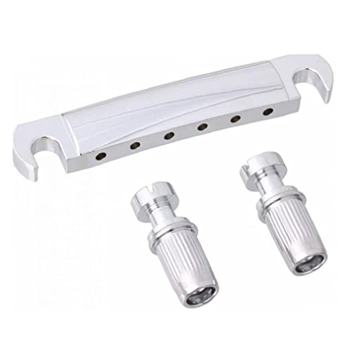 Piste de guitare avec barre d’arrêt Tune o Matic Couier d’arrêt Bar compatible avec Gibson LP Gear Remplacement Silver… - Les Beatles, Paul McCartney, John Lennon, RIngo Starr, George Harrison Piste de guitare avec barre d'arrêt Tune o Matic Couier d'arrêt Bar compatible avec Gibson LP Gear Remplacement Silver…