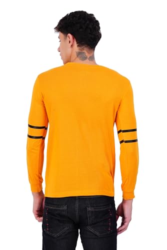 Image of JUGULAR Men's Typography Cotton Round Neck Full Sleeve Printed Respect Regular Fit T-Shirt