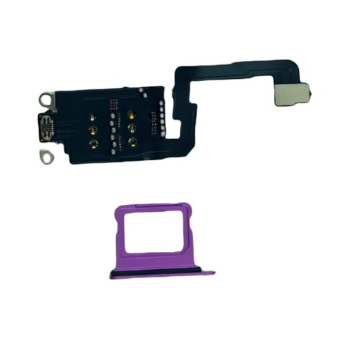 Lecteur double SIM et tiroir iPhone 16 Plus mauve de remplacement