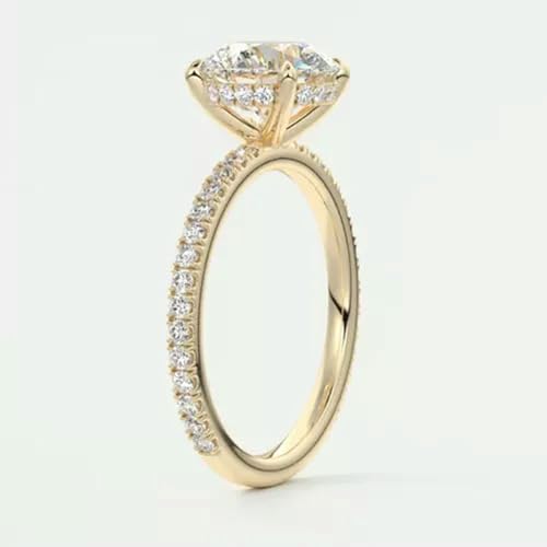 Solitaire moissanite 2 carats pour sceller une promesse d'amour éternel