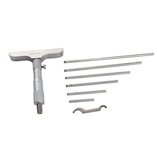 Generic Depth Micrometer Gauge Depth Gauge Round Head Tool Gauge Gage Circle Circular Utensil Tool Tool Depth Gauges (0-150mm 6 inches)