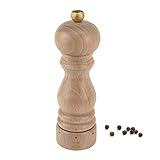 Peugeot Pfeffermühle Paris u‘Select 18 cm Natur I Hochwertige Pfeffermühle manuell aus naturbelassenem Buchenholz I Patentierte Einstellung des Mahlgrades I Küchenzubehör