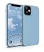 Produktbild MyGadget Hülle kompatibel mit Apple iPhone 12 Mini - Gummierte Handyhülle - 3 Layer Struktur Schutzhülle mit Soft Inlay & Hardcase Cover außen - Baby Blue