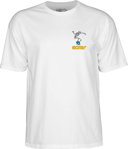 T-Shirt Powell Peralta Squelette Skateboard 2 Noir Coton