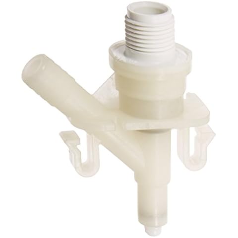 Dometic 385311641 Genuine OEM Water Valve Kit | 300 301 310 320 Dometic and Sealand Toilets | Includes Hose Clamp and Fasteners | White Compact Kit for Efficient Repair and Replacement Cover