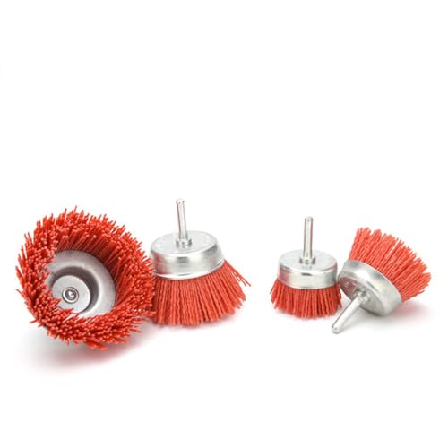 Image of 7pc Nylon Pen Type Abrasive Wire Brush polishing Flower Head wear-Resistant Woodworking Rod Plane polishing Brush Metal Rust Removal Brush Industrial Brush