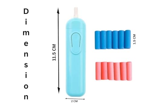 Image of Cute Electric Eraser for Kids with Built-in Fan & 12 Refills | Battery Operated Automatic Eraser for Drawing, Sketching, Homework & School Projects for Boys & Girls (Multicolor)