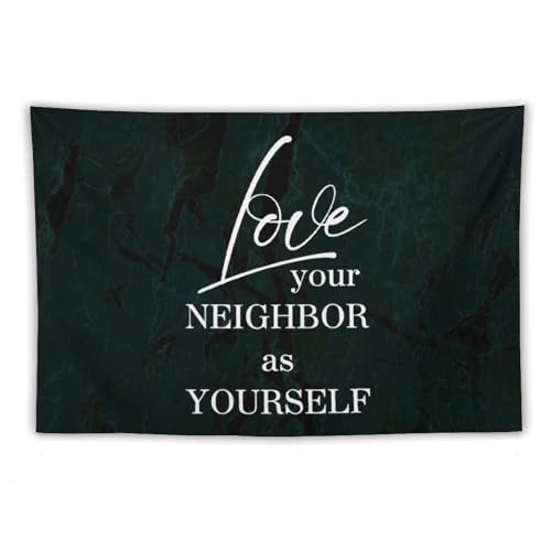 Tapiz para colgar "Love Your Neighbor" para llenar de amor y armonía tu hogar