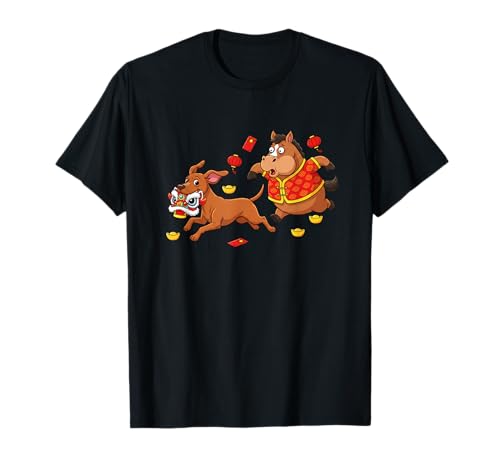 Chinese Horse Vizsla, Divertido, para niños, Hombres y Mujeres, Feliz año Nuevo Camiseta