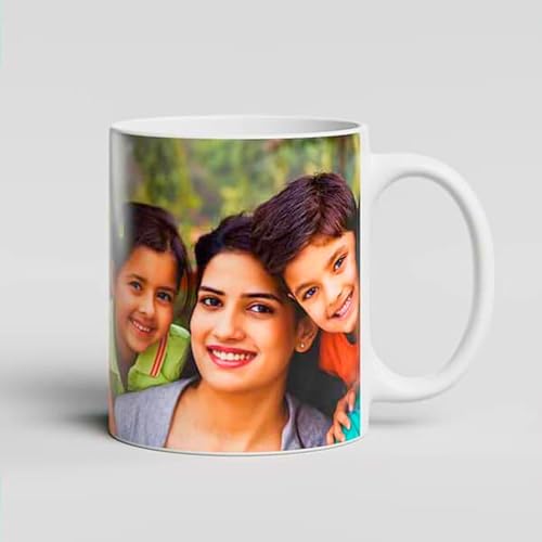 Image of Personalized Coffee Mug | Custom Photo & Text Printed Ceramic Mug | White Mug for Tea & Coffee | Birthday, Anniversary & Valentine Gift
