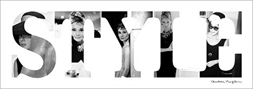 Audrey Hepburn Toile Imprimée 33 x 95 cm de Qualité Galerie d'Art