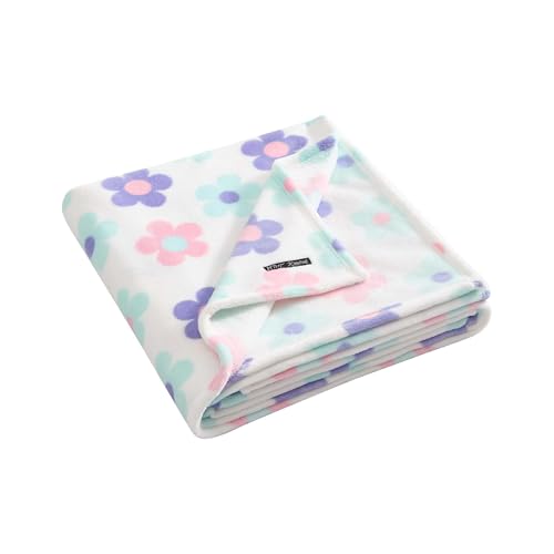 Image of Betsey Johnson - Blanket, Buttery-Soft Throw Blanket for Couch or Bed, Boldly Plush & Oversized Bedding (Retro Daisy Toss Purple, 50 inch x 70 inch)