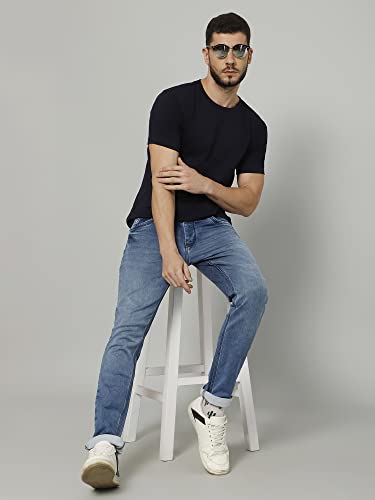 Image of T-Shirt for Men - 100% Cotton Casual T-Shirt | Half Sleeve, Round Neck 4 Way Stretch Fabric | Slim Fit T-Shirt