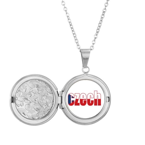 Collier médaillon drapeau tchèque Art déco chic pour sublimer vos tenues