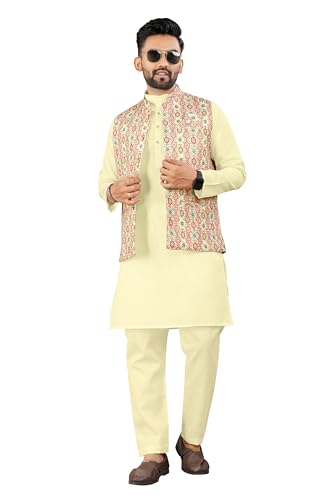 Image of Trustous Traditional Men's Kurta Koti Set (3 PCS SET)