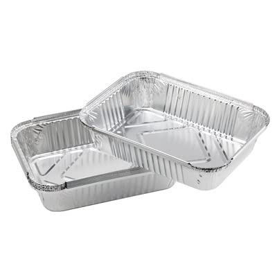 Plats à rôtir en aluminium pour vos barbecues et pique-niques avec couvercles, Lot de 10