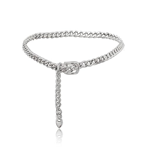 Kangnice Girls Punk Waist Belt For Banquet Idol Costume Jewelry Waist Body Jewelry Punk Waist Belts For Jeans Pants Belt