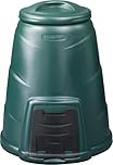 IPL 330L Home Composting Bin - Windproof Push-Fit Lid, Extra Wide Side Hatch, Durable Garden Compost Converter, 100% Recyclable Plastic, Heavy Duty Outdoor Food & Garden Waste Composter, 100% UK Made