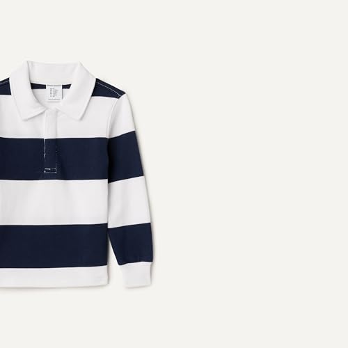 Image of Amazon Essentials Boys and Toddlers' Long Sleeve Rugby Polo Shirt