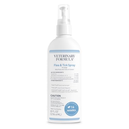 Veterinary Formula Flea & Tick Spray for Dogs, 8 oz, Kills on Contact