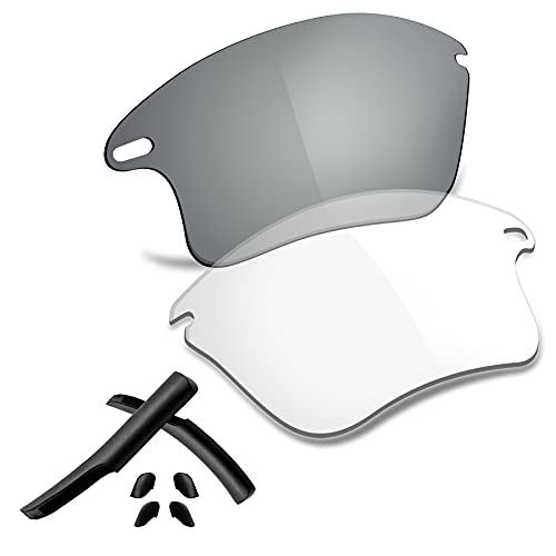 Image of Polarized Replacement Lenses & Rubber Kits for Oakley Fast Jacket XL OO9156 Sunglass