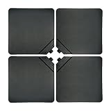 T&Jero 4 Piece Heavy Duty Plastic Base Stand Weight for Patio Outdoor Cantilever Offset Umbrella, 24