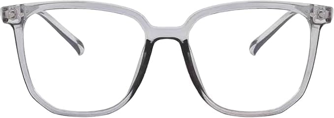 Grey Blue Light Blocking Glasses Anti-blue Light Frames Anti-blue Light Eyeglasses Retro Clear View Blue Light Blocking Glasses for Eye Protection Computer Vision