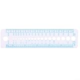 Large gamme de mesures : avec ses calibres passants, cette règle à aiguille offre une gamme complète de tailles. Il peut mesurer une variété de tailles d'aiguilles, adapté à différents projets de tricot.