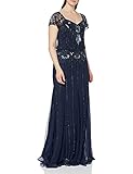  Frock and Frill Carys 2 In 1 Embellished Maxi Dress Vestido Fiesta Mujer, Azul (Medieval Blue #00008b), 40 (Talla del Fabricante: UK 12)