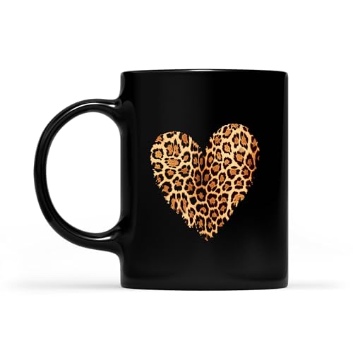 TTNARTYPOD Cheetah Leopard Heart girls animal Print Coffee Mug, Gift For Men, Women Coffee Cups 11oz - 15oz