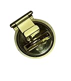 Deadbolt Secure, Prevent Lock Bumping, Prevent Lock Picking, Entry Door Security Latch for in-Swinging and Out-Swinging Doors, Install in Minutes, no Drilling (Brass)