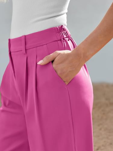 Image of LILLUSORY Womens Wide Leg Dress Work Flowy Pants Business Casual Outfits