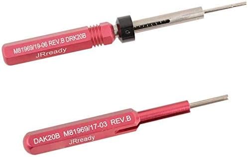 JRready DAK20B M81969/19-06 DRK20B M81969/17-03 Installing Tool Removal Tool for Contact/Pin/Socket/Terminal in Electronic Connector