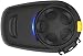 Sena SMH5-FM-UNIV Bluetooth Headset and Intercom with Built-In FM Tuner for Scooters/Motorcycles with Universal Microphone Kit , Black , Single