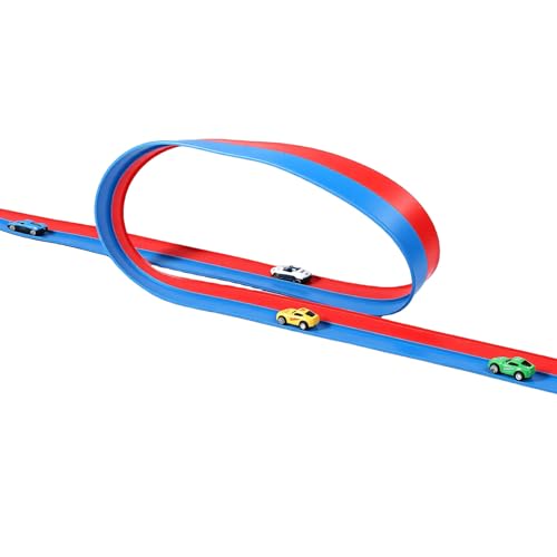 Piste de course de voitures enroulable et lavable avec ventouses