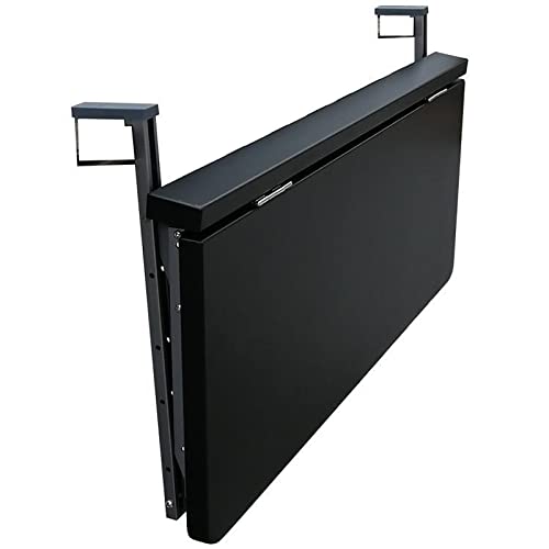 Table suspendue de balcon réglable et rabattable pour balustrade extérieure - 2