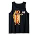 Hotdog Sunglasses American Flag USA Funny 4th of July Fourth Tank Top Small