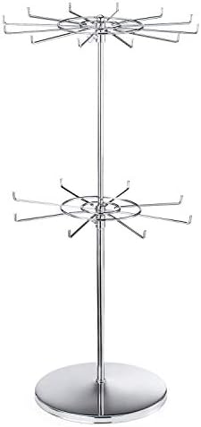 Polmart Heavy Duty Adjustable Two Tier Counter Top Spinner Display Stand