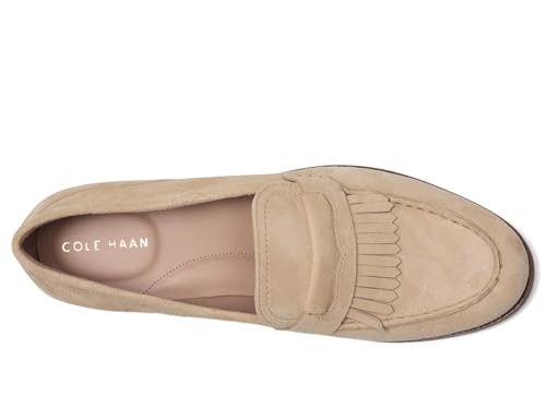 Cole Haan Cole Haan Women's Stassi Kiltie Loafers, Oat Suede, 11-B US