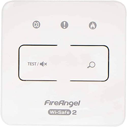Fire Angel WTSL-F-1EU Controller-Modul/Steuereinheit für drahtlose W2 Hitze-, CO- und Rauchmelder, 90 x 90 x 20 mm (B x H x T), Weiß, 1 Packung