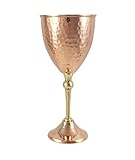 Alchemade 100% Pure Hammered Copper Wine Glass - 12 Oz Great For Red Wine, White Wine, Champagne Prosecco, Mimosas Or Sangria Or Your Favorite Drink