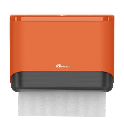 PLUSSEN Dispensador de toallas de papel comercial, soporte de pared con cerradura, 1 paquete, soporte universal multipliegue para toallas de mano, dispensadores compactos de papel higiénico para baño, PLUSSEN Dispensador de toallas de papel comercial, soporte de pared con cerradura, 1 paquete, soporte universal multipliegue para toallas de mano, dispensadores compactos de papel higiénico para baño,