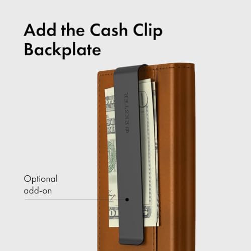 Ekster Men's Wallet PRO | RFID Blocking Parliament Leather Minimalist Wallet | Holds 14 Cards & Cash | Slim Cardholder for Men w/Push Button Designed for Quick Card Access | Tan3