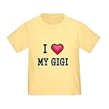 CafePress I Love My Gigi 2 T Shirt Cute Toddler T-Shirt, 100% Cotton Daffodil Yellow