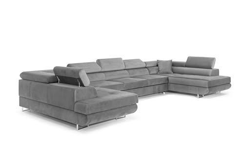 COMFORTINO FURNITURE Ecksofa mit Schlaffunktion Big PASTI U-Form, Sofa...